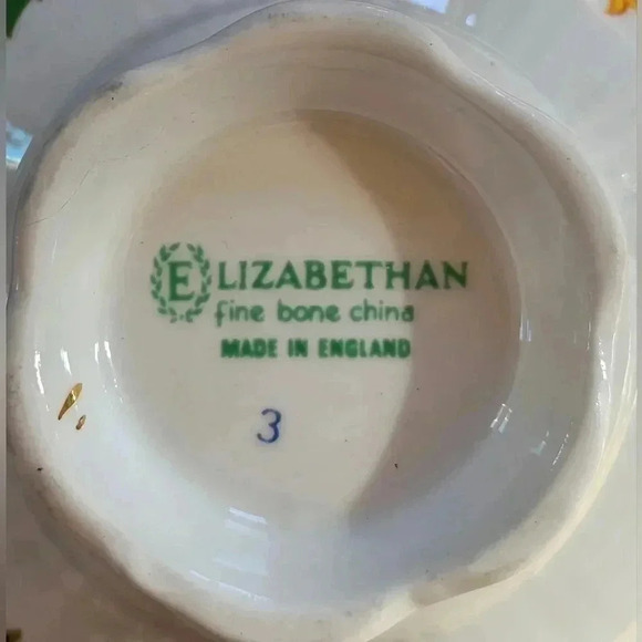 Beautiful Vintage Oriental Elizabethan Fine Bone China Teacup & Saucer England - Picture 6 of 9